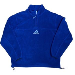 Adidas quarter zip fleece middle/center logo